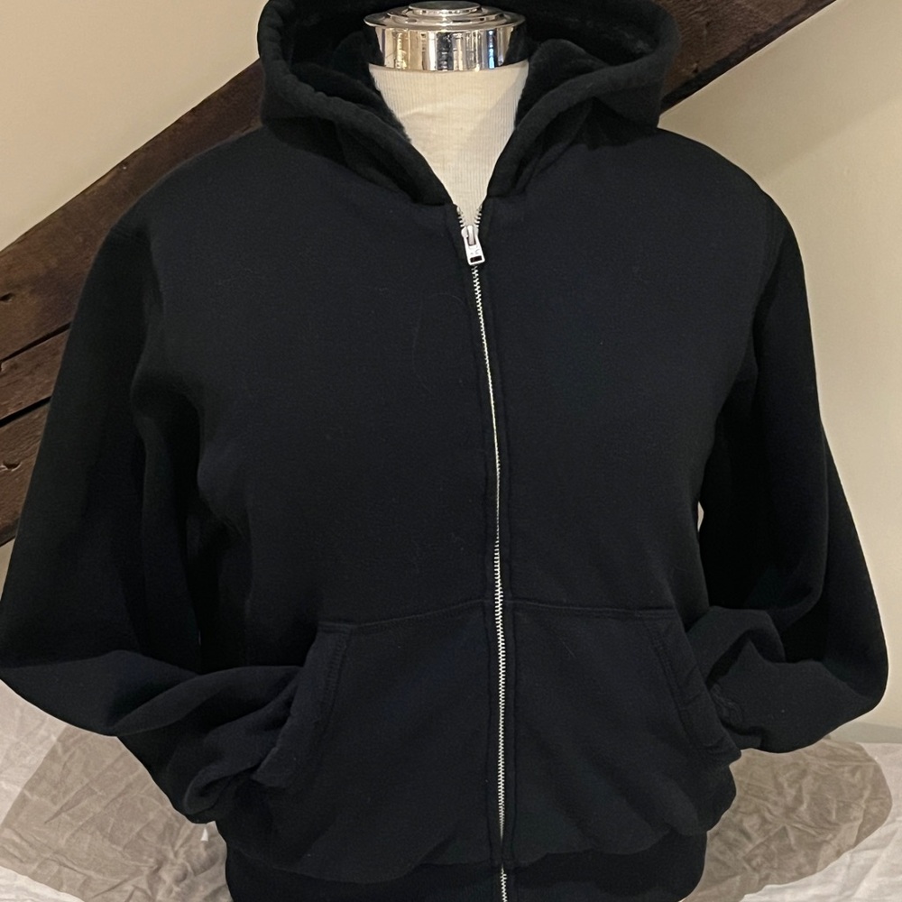 Black Zip-Up Hoodie